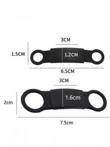 Dog Tag With AddressPhone, Silent Dog Tags Personalized, Silicone - Black - View 6