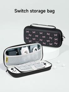 1 件粉色波尔卡圆点蝴蝶结图案保护壳，适用于 2/Switch NS/Switch OLED/Lite，配件适用于 Switch 游戏机，全套包括储物袋、卡槽底座，是适合 Switch 玩家的最佳礼物 - 彩色 - 查看 8