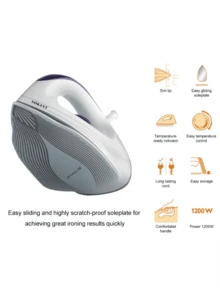 SOKANY Handheld Garment Steamer, Portable Mini Travel Iron With Ceramic Soleplate, Suitable For Various Fabrics, Constant Temperature Ironing, Non-Damaging, Adjustable Temperature Control, Overheat Protection - View 2