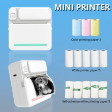 Impresora térmica inalámbrica Bluetooth mini compatible con smartphones iOS y Android, impresora de fotos y etiquetas portátil mini para imprimir etiquetas