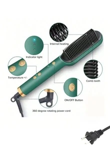 RAF Cepillos de pelo profesionales, alisadores, peines alisadores anti-escaldadura, alisadores y rizadores de pelo todo en uno, rizadores de iones negativos que dan volumen, y peines de peinado con zonas de temperatura múltiple, son adecuados para regalar a mujeres y excelentes regalos para el Día de la Madre.