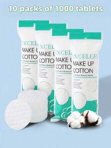 1000 miếng bông tẩy trang tròn dùng để làm sạch da mặt, bông tẩy trang, bông lau mặt, bông tẩy trang làm mát, bông tẩy trang tự nhiên và bông tẩy trang tròn, khăn ướt có kết cấu dạng lưới ít gây dị ứng. - Nhiều màu - Xem 19