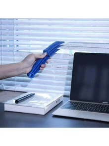 1 pièce Dépoussiéreur de stores vénitiens réglable - Amovible, lavable en machine, outil de nettoyage efficace pour stores, climatiseurs, bouches d'aération, fournitures de nettoyage ménager de base