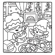 [Christmas Gift] 1 Cozy Christmas Cocoa Themed Coloring Book, Suitable For Adults And Children, Bold And Easy-To-Use Patterns, Simple And Elegant Design To Help You Relax. Can Also Be Used As A Christmas, Halloween, Birthday, Children's Day Gift, Student Supplies, Back-To-School Supplies, Or School Supplies. - Multicolor - View 6