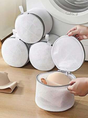 1/2 件网状洗衣袋，洗衣机保护袋，优质拉链，旅行收纳袋，适用于洗衣服、衬衫、胸罩、袜子、长袜、内衣