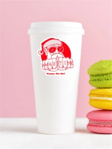 2 peças Feliz Natal | Adesivo Feliz Ho Ho Adesivo Engraçado de Papai Noel, ótimo para decorar garrafas de água, laptops, capas de celular, coolers, janelas de carro, diários, cadernos