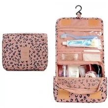 1 pièce Trousse de maquillage rose, organisateur de toilette de voyage et d'affaires, sac de lavage portable à grande capacité à suspendre pour hommes et femmes, organisateur d'accessoires de voyage, trousse de toilette pour voyage, salle de bain, femmes