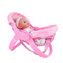 1 件多功能玩具娃娃摇篮床 - 逼真婴儿娃娃过家家游戏包括婴儿摇篮床（不包括娃娃）
