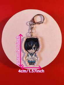 1 chiếc móc khóa acrylic hình quản gia anime màu đen "Kuro Shitsuji" thuộc series Ciel, , Grell, Under Taker, dễ thương, dùng làm móc khóa túi xách, phụ kiện vali, mặt dây chuyền điện thoại, đồ trang trí xe hơi. - Nhiều màu - Xem 5