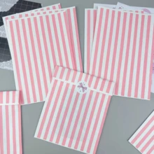 50 chiếc túi quà tặng ngày lễ kích thước 4.7x6.7 inch, bao gồm túi gói quà, túi giấy quà tặng nhỏ, túi giấy kẻ sọc, túi đựng kẹo dày dặn, túi giấy quà tặng trang trí DIY, thích hợp cho Giáng sinh, Ngày lễ tình nhân, đám cưới, sinh nhật, tiệc tùng, túi gói quà. - Nhiều màu - Xem 6