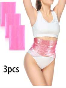 6pcs/3pcs/1pc Sauna Waist Trainer, Postpartum Belly Band, Waist Cincher, Sweat Enhancing Belt, Polyester Fiber, 110cm Length, Reusable Tummy Shaper - Pink - View 12