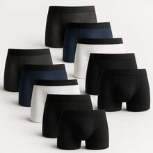 Kit Of 10 Very Comfortable Men's Cotton Adult Boxer Briefs - 彩色 - 查看 1