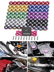 (10 Sets) And Bolt Kits (10 Sets), Bumper Engine Recessed Screws For Cars And Motorcycles, Decorative Screws And Washers In Various Colors, Car Modification Washers M6 Screws JDM Screws Battery Washers, Car Accessories, Motorcycle Accessories, RV, SUV, Truck