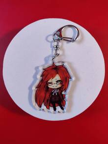 1 chiếc móc khóa acrylic hình quản gia anime màu đen "Kuro Shitsuji" thuộc series Ciel, , Grell, Under Taker, dễ thương, dùng làm móc khóa túi xách, phụ kiện vali, mặt dây chuyền điện thoại, đồ trang trí xe hơi. - Nhiều màu - Xem 11