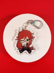 1 chiếc móc khóa acrylic hình quản gia anime màu đen "Kuro Shitsuji" thuộc series Ciel, , Grell, Under Taker, dễ thương, dùng làm móc khóa túi xách, phụ kiện vali, mặt dây chuyền điện thoại, đồ trang trí xe hơi. - Nhiều màu - Xem 21