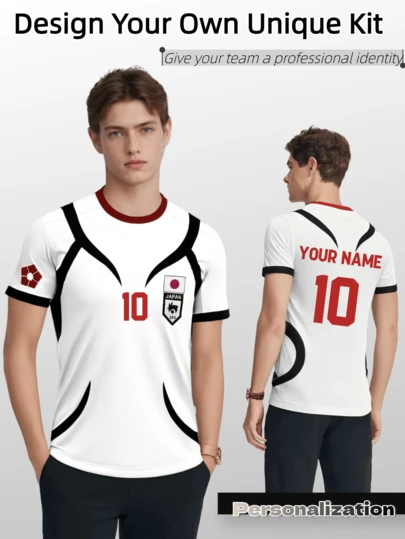 Blue Lock Japan U20 White #10 Ocean Cartoon Anime Cosplay Men's Jersey Summer Short Sleeve Children's T-Shirt, 2024 Fashionable Women's T-Shirt, Great For Halloween, Thanksgiving, Christmas And New Year Gifts