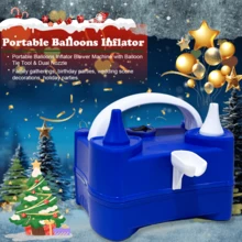 AOYI Portable Electric Balloon Pump With Dual Nozzles And Knotter, Electric Balloon Inflator Time Saving , Suitable For Party Decorations, Gatherings, Suitable For Graduation Gifts, Bachelor Party Gifts, Graduation Gifts, Back To School Gifts, Wedding Guest Return Gifts, Halloween, Christmas Decorations, Birthday Party Decorations And Wedding Supplies, Room Decorations - View 8