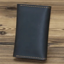 Genuine Leather Men's Card Holder Driving License Wallet Credit/Bank Card Case Coin Purse Vintage Mini Wallet For Men Money Wallet Purse Wallet Coin Wallet