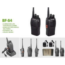 2 Pcs Baofeng Walkie-talkie BF-S4 comunicaciones por radio Color Negro - Negro - Ver 11