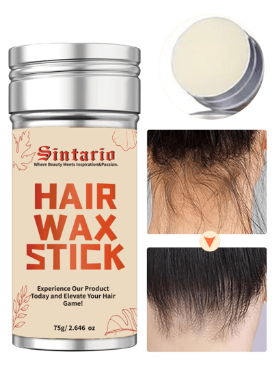 1pc Styling Wax Stick, Perfect For Controlling Natural Or Wig Curls And Asymmetrical Edges, Non Greasy, Suitable For Controlling Curls And Edge Laying, Styling And Shaping Hair Wax Sticks (Bottle Label Random), Pointed Tail Comb