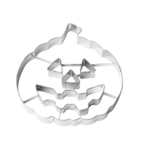 2 Stücke Edelstahl Halloween Ausstechformen - Kürbis & Geister Formen, geeignet für Halloween Fondant Kekse, Gebäck, Party Torten Dekoration - Silber - Übersicht 14