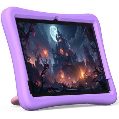 Plimpton 2024 Upgraded Kids Tablet, 10 Inch Android 15 Tablet For Kids With Case Included, Gaming Tablets Android, For Kids Drawing, Parental Control, 4GB+64GB, WiFi, BT5.3, Great Gift For Toddler