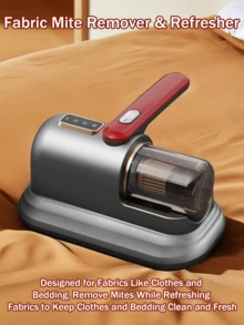 GENAI Leistungsstarker Milben-Staubsauger mit UV-Sterilisation, Wärmetrocknung & LCD-Display, leise Staubentfernung für Bett & Sofa