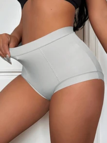 5条装纯色塑身内裤 - 彩色 - 查看 2