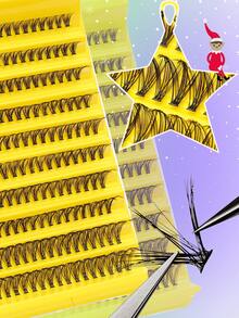 200 racimos de pestañas postizas 30D - Grosor de 0,07 mm, longitudes mixtas de 10-16 mm, pestañas individuales naturalmente esponjosas, súper densas y alargadas, pestañas de marta sintética rizada, extensiones de pestañas suaves y ligeras, adecuadas para principiantes, DIY en casa, maquillaje de ojos, racimos de pestañas, esenciales para Halloween y Navidad.