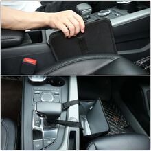 Hanging Waterproof Auto Garbage Bin, Leak Proof Collapsible Car Organizer, Portable Dustbin Large Capacity Storage Trash Bin For Vehicle, Truck, SUV