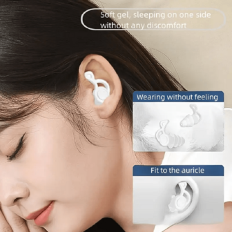 Reusable Silicone Earplugs - Fit The Ear Canal Well, Comfortable To Wear, Suitable For Dormitory Study To Prevent Snoring And Home Sleep To Block Noise.