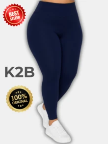 K2B Leggings 24h Shipping Gym Training Zero Transparency All Sizes Plus Size Black And Colorful - Navy Blue - View 1