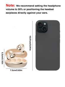 Słuchawki bezprzewodowe Genai, słuchawki otwarte, słuchawki z przewodnictwem powietrznym, słuchawki stereofoniczne OWS z otwartym uchem, słuchawki sportowe z mikrofonem i zaczepami na uszy, wodoodporne słuchawki fitness odpowiednie do biegania - Wielokolorowe - Zobacz 11