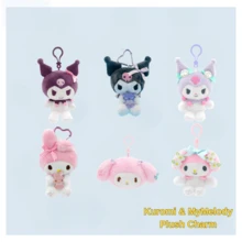 SANRIO Official Licensed Cute Cartoon Plush Keychain Series - Adorable Plush Bag Charms And Soft Plush Pendants, Suitable For Backpacks, Handbags, Tote Bags, Shoulder Bags, Travel Bags, Luggage, And Car Rearview Mirrors - Nhiều màu - Xem 2