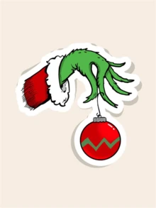 Adesivo de rabiscos de mão com 2 peças | Adesivo para presentes de Natal | Decore e personalize laptops, garrafas de água e muito mais