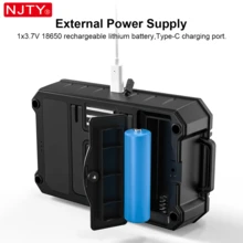 NJTY 1 件指针式绝缘电阻表，兆欧表，USB 充电，1000V 电压测量，低电阻警报，带便携包和夹子，测试导线 - 橘色 - 查看 7