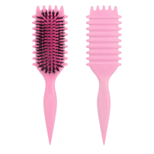 Bright Red Curl Defining Hair Brush, Flash Boar Bristle Styling Brush For Curly Hair, Shaping & Defining Curls For Women,Back To School,Travel Holiday Essentials,Hair Accessories For Women - Multicolor - View 9