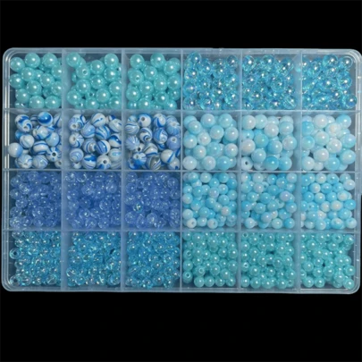 600pcs 8mm Pink Acrylic Bead Set, Various Styles, Perfect For DIY Jewelry Making, Gifts, Couple Handmade Necklaces, Accessories, Making Phone Chains