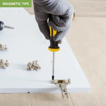 42PCS Premium Magnetic Screwdriver Set Cross-Head Flat Heads Precision UK STOCK - Black and Yellow - View 5