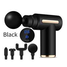 Upgraded Massage Gun, Suitable For Full-Body And Arm And Back Massage. 6/32-Speed Deep Tissue Massage Gun, Four Changeable Heads, Multiple Ways To Relax Muscles. Handheld Electric Muscle Massager, Suitable For Muscle Relaxation During Exercise And Fitness. Mini Version And Upgraded Version Available, Convenient And Durable, Exercise Helper - Black - View 16