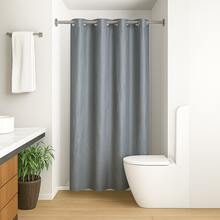 Waterproof PVC Shower Curtain, Anti-Mildew, 1.40 X 1.80 - 銀色 - 查看 1