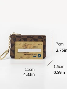 Small Change Purse Zipper Coin Pocket With Key Chain Small Wallet For Women Keychain Pouch Small Keychain Wallet For Women And Men Coin Bag Waterproof Coin Wallet Small Coin Purse With Zipper And Keyring Keychain Card Holder Change Purse Mini Storage Bag For Coin Cards Keys Lipsticks