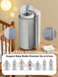 1pc Milk Warmer Cup Pad, Portable Milk Warmer, 6-Level Digital Temperature Control Milk Bottle Warmer, Suitable For Maintaining Or Heating Water/Milk Above 35°C, Constant Temperature Heating USB Powered Leather Gift