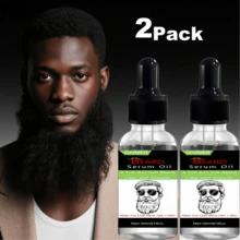2 件男士胡须油，深层清洁，保湿，软化，胡须修饰油，30ml+30ml - 黑色-2只裝 - 查看 12