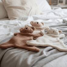 INS Nordic Home 1pc Cute, Soft Baby Safety Blanket, Cuddly Plush Animal Toy For Baby Girls And Boys, Adorable Bear And Lamb Blanket Toy, Infant And Toddler