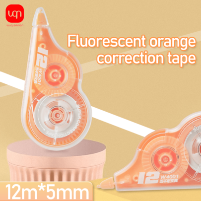 WUQIANNIAN 6/12 piezas de cinta correctora de alto valor con adhesivo duradero, aplicación suave, no pegajosa, para corregir errores de mecanografía, útiles de oficina para la temporada de regreso a clases.