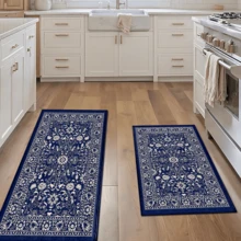 1pc Pattern Printed Rug, Faux Wool Mat - Highly Absorbent, Easy To Clean, Suitable For Home Decor, Farmhouse, Entryway, Indoor, Room, Kitchen, Dining Room, Small Office/Home Office, Sink, Laundry Room, Doormat, Kitchen Mat, Non-Slip Mat - Multicolor - View 6