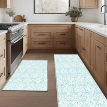 1pc Pattern Printed Rug, Faux Wool Mat - Highly Absorbent, Easy To Clean, Suitable For Home Decor, Farmhouse, Entryway, Indoor, Room, Kitchen, Dining Room, Small Office/Home Office, Sink, Laundry Room, Doormat, Kitchen Mat, Non-Slip Mat - Multicolor - View 29