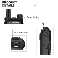 Radio Walkie Talkie Baofeng Uv28 Con Gps 10w 10km 999canale Bandas de frecuencia FM,AM,VHF1, VHF2, UHF Color Negro - Negro - Ver 10