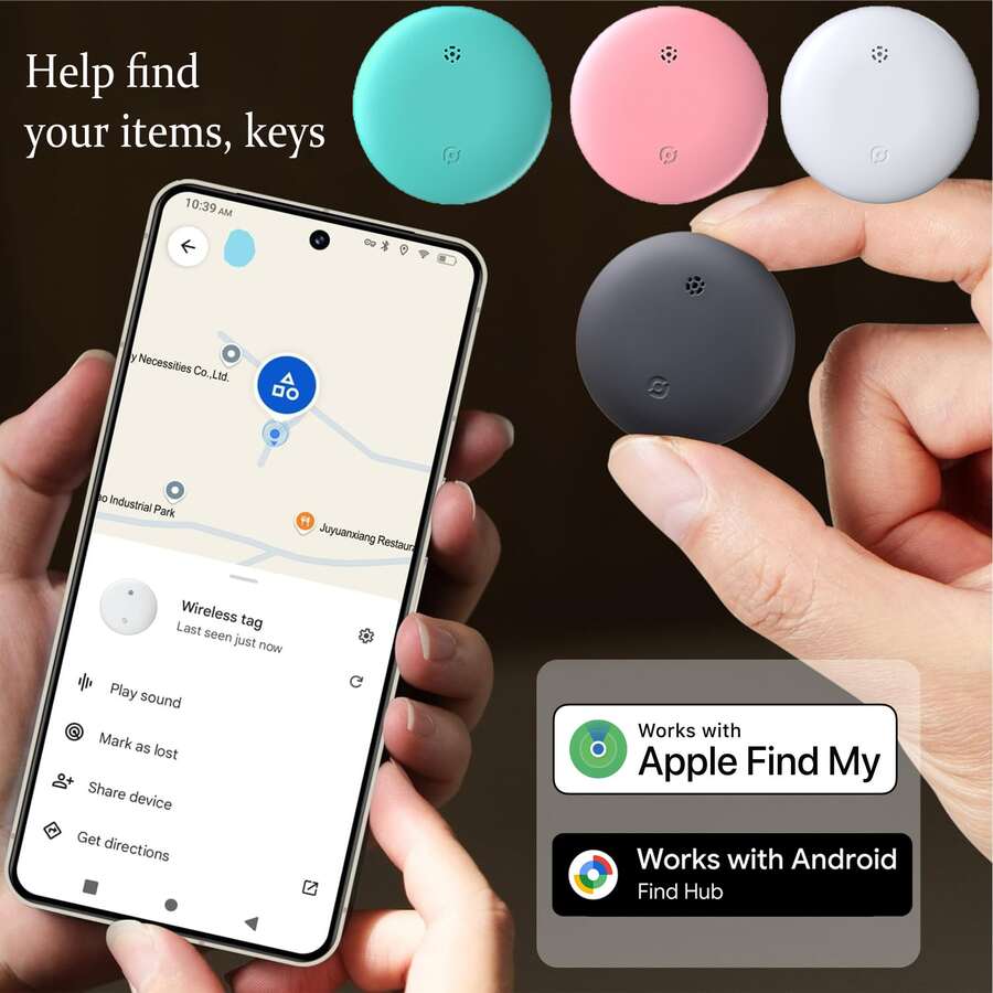 Alternatywny lokalizator AirTag Global, lokalizator Airtag Apple i Android, globalny lokalizator GPS, alarm antyzaginieniowy dla zwierząt, inteligentny lokalizator Bluetooth – kompatybilny z systemami iOS i Android, odpowiedni dla urządzeń Apple i Android, wodoodporny IPX6, precyzyjne śledzenie zdalne, połączenie z urządzeniem jednym kliknięciem, wytrzymała bateria, lokalizator GPS z globalnym pozycjonowaniem, odpowiedni dla osób starszych, zwierząt domowych, samochodów, kluczy, toreb i innych, lokalizator z przypomnieniem o zaginięciu, lokalizator Airtag, lokalizator samochodów